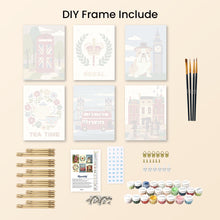 Load image into Gallery viewer, Mini Paint by numbers 6"x8" (6 pieces) - British Charm