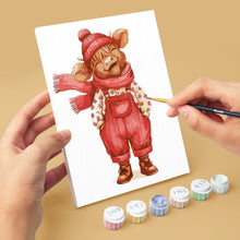Load image into Gallery viewer, Mini Paint by numbers 6"x8" (6 pieces) - Pastel Farm Tales