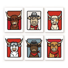 Load image into Gallery viewer, Mini Paint by numbers 6"x8" (6 pieces) - Moo Crew Figured'Art