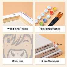 Load image into Gallery viewer, Mini Paint by numbers 6"x8" (6 pieces) - Moo Crew