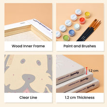 Load image into Gallery viewer, Mini Paint by numbers 6"x8" (6 pieces) - Bandana Buddies 1