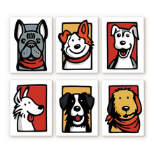 Load image into Gallery viewer, Mini Paint by numbers 6"x8" (6 pieces) - Bandana Buddies 2 Figured'Art