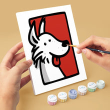 Load image into Gallery viewer, Mini Paint by numbers 6"x8" (6 pieces) - Bandana Buddies 2