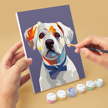 Load image into Gallery viewer, Mini Paint by numbers 6"x8" (6 pieces) - Modern Dog Portraits 1