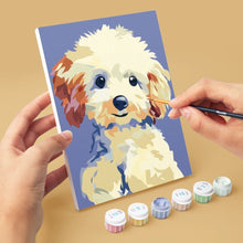 Load image into Gallery viewer, Mini Paint by numbers 6"x8" (6 pieces) - Modern Dog Portraits 2