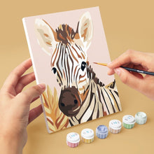 Load image into Gallery viewer, Mini Paint by numbers 6"x8" (6 pieces) - Wildlife Portraits 3
