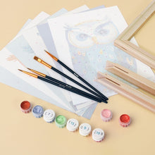 Load image into Gallery viewer, Mini Paint by numbers 6"x8" (6 pieces) - Colorful Nightwatch
