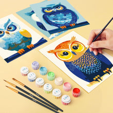 Load image into Gallery viewer, Mini Paint by numbers 6"x8" (6 pieces) - Colorful Nightwatch
