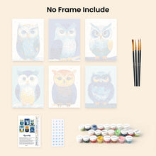 Load image into Gallery viewer, Mini Paint by numbers 6"x8" (6 pieces) - Colorful Nightwatch
