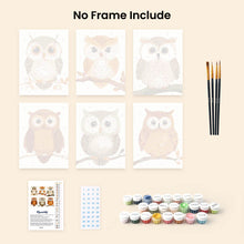 Load image into Gallery viewer, Mini Paint by numbers 6"x8" (6 pieces) - Forest Guardians