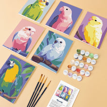 Load image into Gallery viewer, Mini Paint by numbers 6"x8" (6 pieces) - Jungle Melody