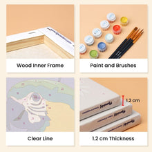 Load image into Gallery viewer, Mini Paint by numbers 6"x8" (6 pieces) - Jungle Melody