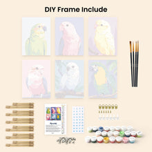 Load image into Gallery viewer, Mini Paint by numbers 6"x8" (6 pieces) - Jungle Melody