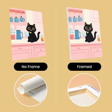 Load image into Gallery viewer, Mini Paint by numbers 6"x8" (6 pieces) - Kitty at Home