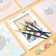 Load image into Gallery viewer, Mini Paint by numbers 6"x8" (6 pieces) - Playful Kitty
