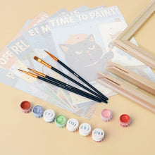 Load image into Gallery viewer, Mini Paint by numbers 6"x8" (6 pieces) - Purrfect Days