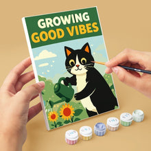 Load image into Gallery viewer, Mini Paint by numbers 6"x8" (6 pieces) - Good Times Cats