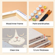 Load image into Gallery viewer, Mini Paint by numbers 6"x8" (6 pieces) - Good Times Cats