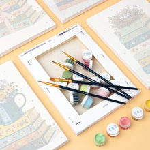 Load image into Gallery viewer, Mini Paint by numbers 6"x8" (6 pieces) - Petals and Pages