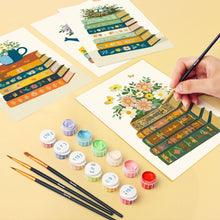 Load image into Gallery viewer, Mini Paint by numbers 6"x8" (6 pieces) - Petals and Pages