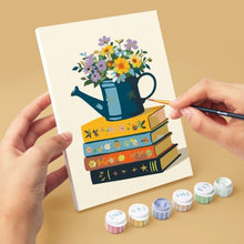 Load image into Gallery viewer, Mini Paint by numbers 6"x8" (6 pieces) - Petals and Pages