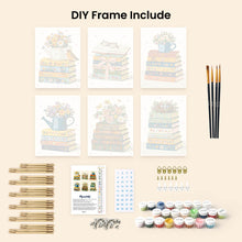 Load image into Gallery viewer, Mini Paint by numbers 6"x8" (6 pieces) - Petals and Pages