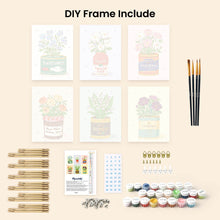 Load image into Gallery viewer, Mini Paint by numbers 6"x8" (6 pieces) - Blooming Pantry