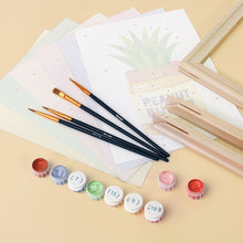 Load image into Gallery viewer, Mini Paint by numbers 6"x8" (6 pieces) - Jar Garden