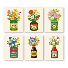 Load image into Gallery viewer, Mini Paint by numbers 6"x8" (6 pieces) - Blooming Bottles Figured'Art