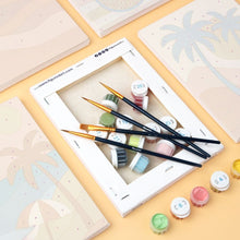 Load image into Gallery viewer, Mini Paint by numbers 6"x8" (6 pieces) - Retro Summer Vibes