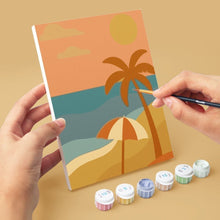 Load image into Gallery viewer, Mini Paint by numbers 6"x8" (6 pieces) - Retro Summer Vibes