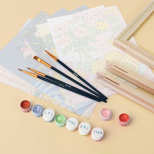 Load image into Gallery viewer, Mini Paint by numbers 6"x8" (6 pieces) - Golden Lemon Bouquet