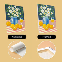 Load image into Gallery viewer, Mini Paint by numbers 6"x8" (6 pieces) - Golden Lemon Bouquet
