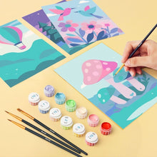 Load image into Gallery viewer, Mini Paint by numbers 6"x8" (6 pieces) - Little Dreamscapes