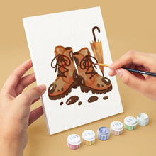 Load image into Gallery viewer, Mini Paint by numbers 6"x8" (6 pieces) - Autumn Hygge