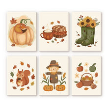 Load image into Gallery viewer, Mini Paint by numbers 6"x8" (6 pieces) - Autumn Harvest Figured'Art