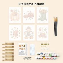 Load image into Gallery viewer, Mini Paint by numbers 6"x8" (6 pieces) - Autumn Harvest