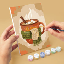 Load image into Gallery viewer, Mini Paint by numbers 6"x8" (6 pieces) - Woodland Autumn