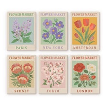 Load image into Gallery viewer, Mini Paint by numbers 6"x8" (6 pieces) - Flower Market 1 Figured'Art