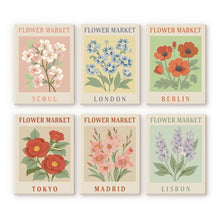 Load image into Gallery viewer, Mini Paint by numbers 6"x8" (6 pieces) - Flower Market 2 Figured'Art