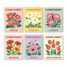 Load image into Gallery viewer, Mini Paint by numbers 6"x8" (6 pieces) - Flower Market 3 Figured'Art