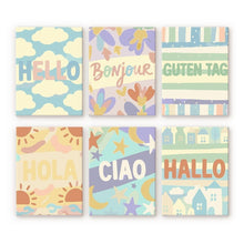 Load image into Gallery viewer, Mini Paint by numbers 6"x8" (6 pieces) - Hello World 1 Figured'Art