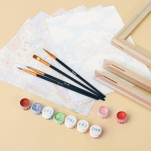 Load image into Gallery viewer, Mini Paint by numbers 6"x8" (6 pieces) - Hello World 1