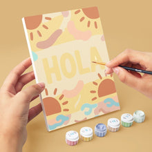 Load image into Gallery viewer, Mini Paint by numbers 6"x8" (6 pieces) - Hello World 1