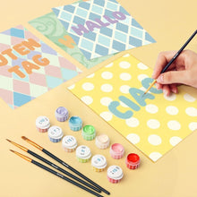 Load image into Gallery viewer, Mini Paint by numbers 6"x8" (6 pieces) - Hello Worl 2