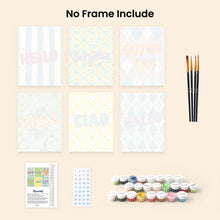 Load image into Gallery viewer, Mini Paint by numbers 6"x8" (6 pieces) - Hello Worl 2