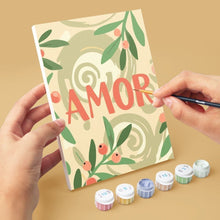 Load image into Gallery viewer, Mini Paint by numbers 6"x8" (6 pieces) - Floral Love 1