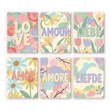 Load image into Gallery viewer, Mini Paint by numbers 6"x8" (6 pieces) - Floral Love 2 Figured'Art