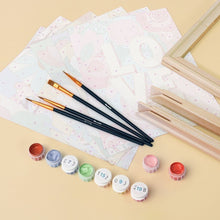 Load image into Gallery viewer, Mini Paint by numbers 6"x8" (6 pieces) - Floral Love 2