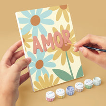 Load image into Gallery viewer, Mini Paint by numbers 6"x8" (6 pieces) - Floral Love 2